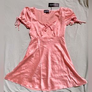 Dolls Kill Peach Spread The Love Babydoll Dress Size Small NWT